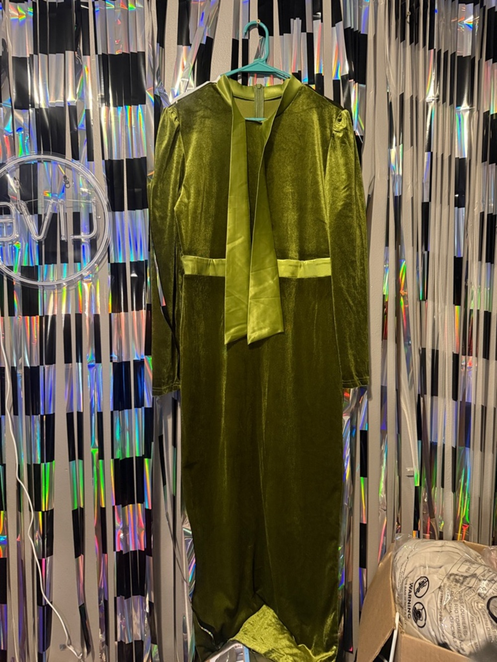 Olive green dress
